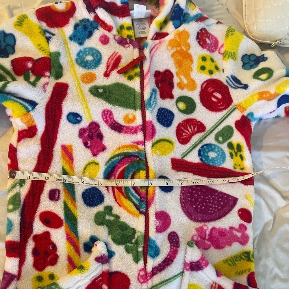 Kids Dylans Candy Bar One Piece Fuzzy Pajamas - Picture 9 of 11